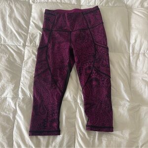 Lululemon Paisley Print Purple Leggings